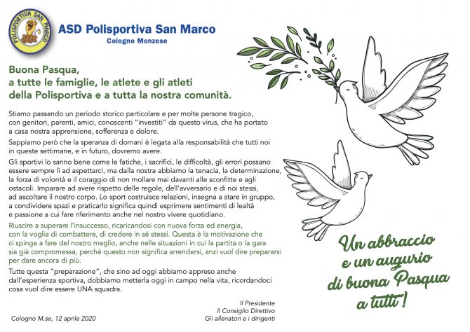Buona Pasqua 2020