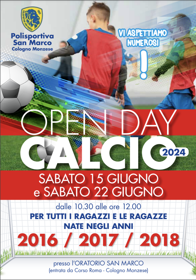 Open day calcio 24